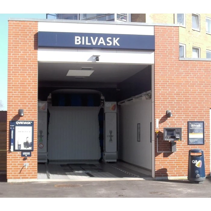1 x Platin vask i Q8's nye vaskehal på Herningvej i Holstebro